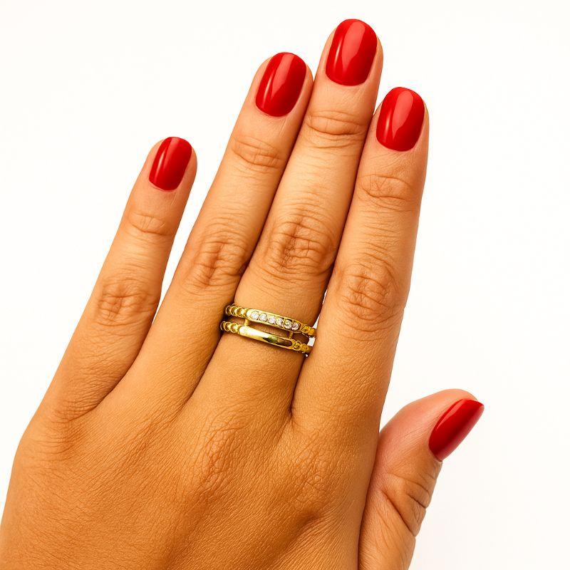 ANEL CORRENTE C/ ZIRCONIA