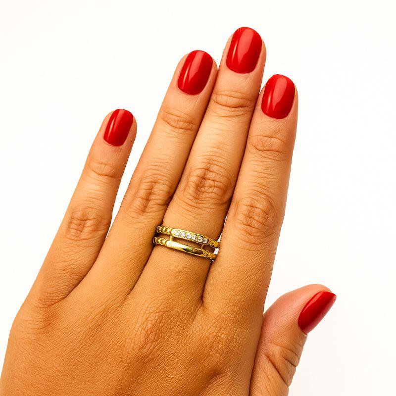 ANEL CORRENTE C/ ZIRCONIA