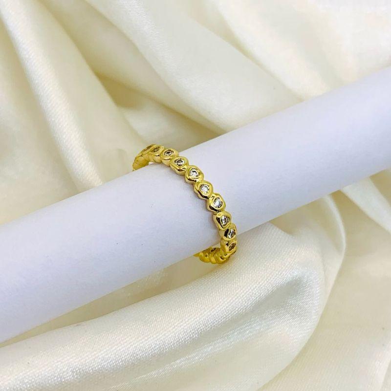 ANEL MINI CORAÇAO COM ZIRCONIA