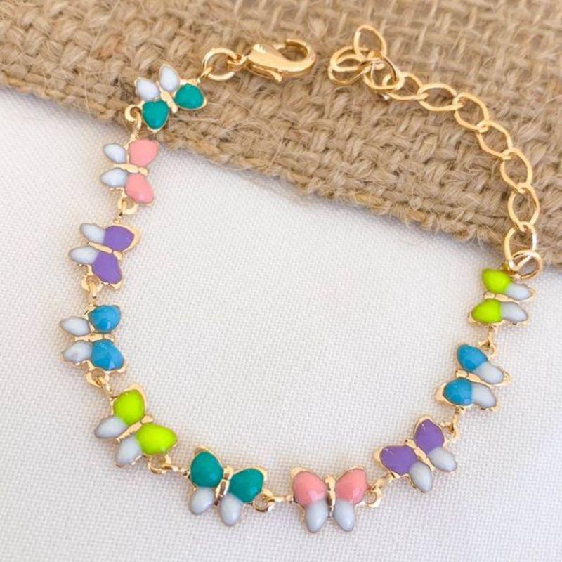 PULSEIRA BORBOLETA COLORIDA
