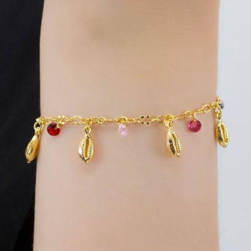 PULSEIRA BUZIOS C/ ZIRCONIA COLORIDA