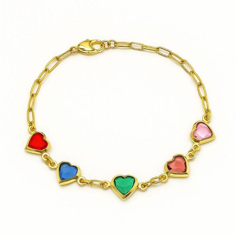 PULSEIRA CORAÇAO COLORIDO CARTIER