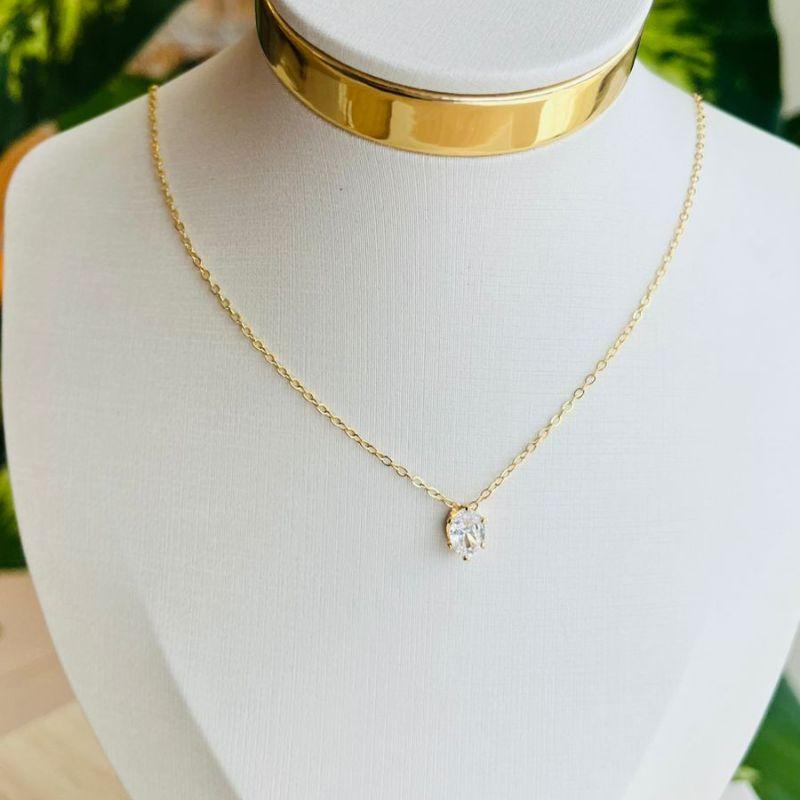 COLAR PONTO DE LUZ OVAL