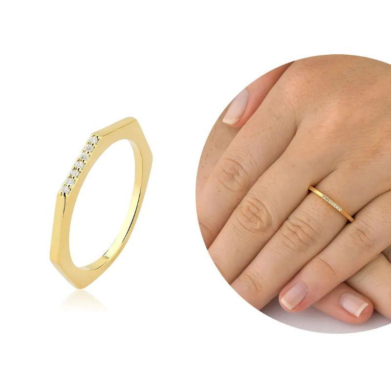 ANEL GEROMETRICO C/ ZIRCONIA