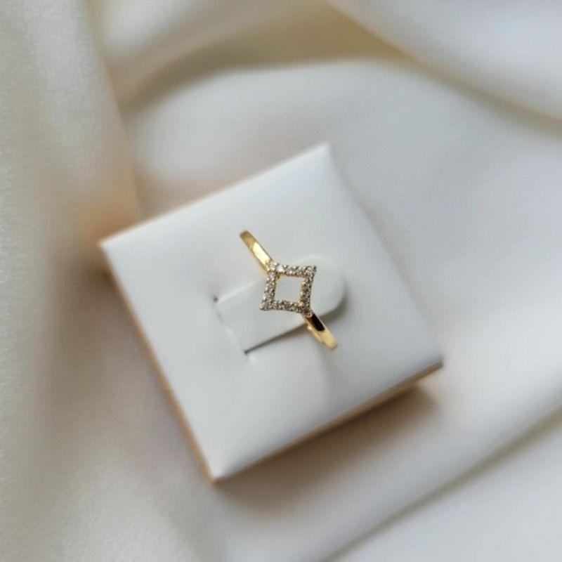 ANEL LOSANGO CRAVEJADO