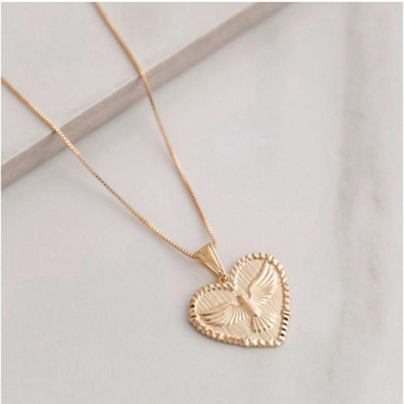 COLAR CORAÇAO ESPIRITO SANTO