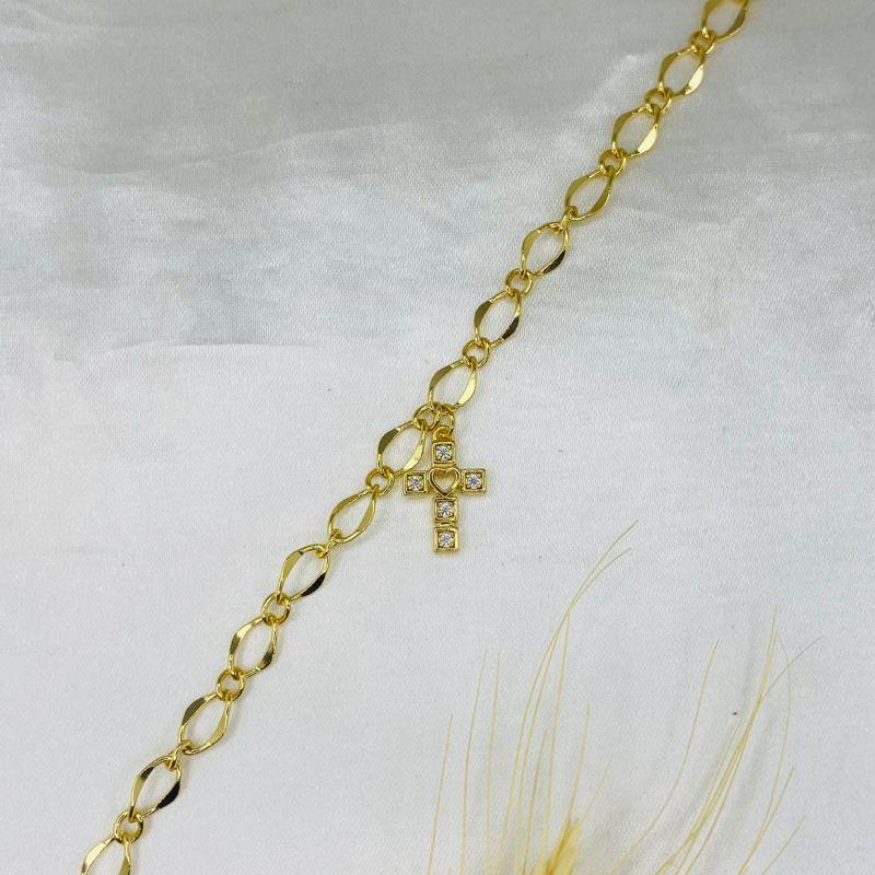 PULSEIRA CRUZ C/ZIRCÔNIA