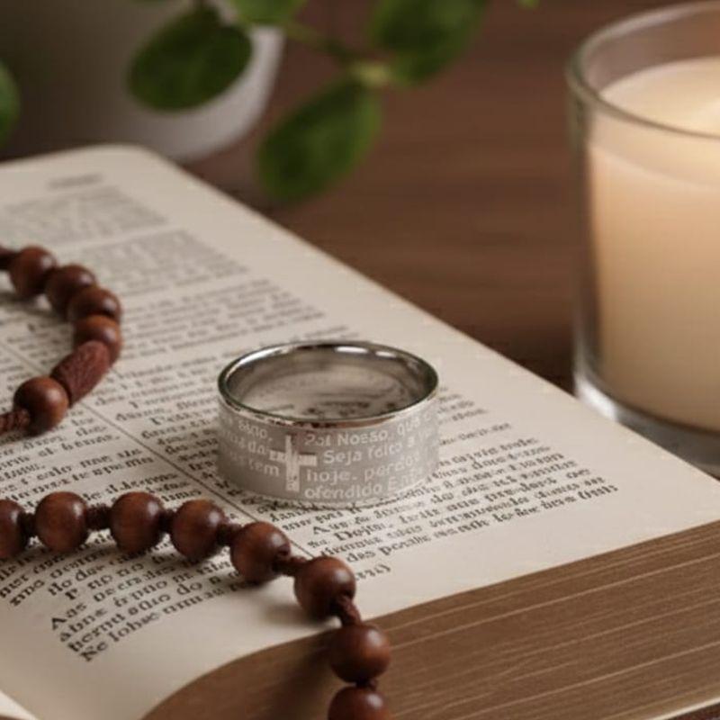 ALIANÇA ORAÇAO DETALHE AÇO