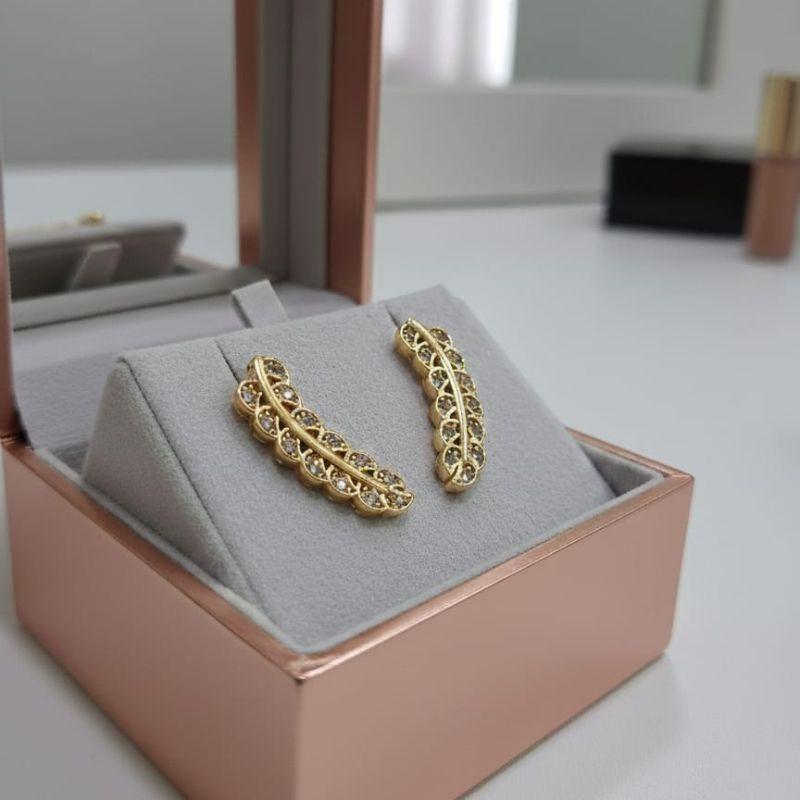 BRINCO EAR CUFF C/ ZIRCONIA
