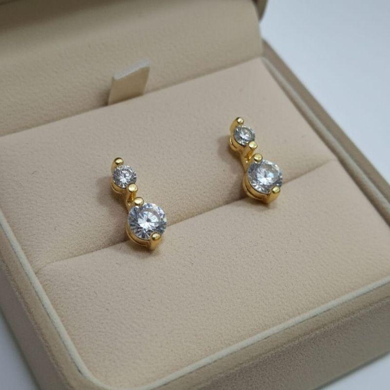 BRINCO SOLITARIO DUPLO