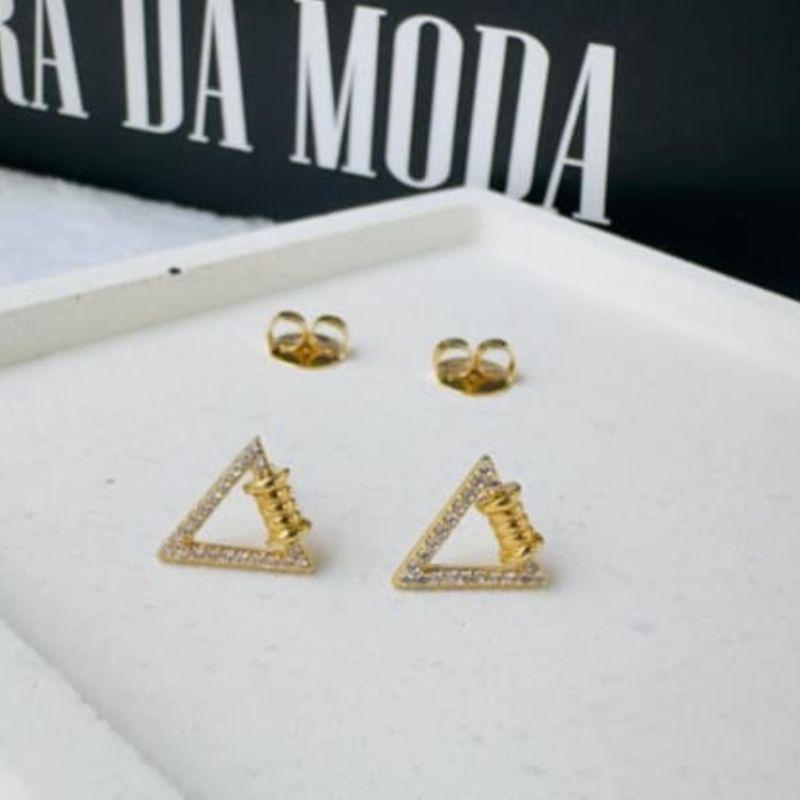 BRINCO TRIANGULO COM ZIRCONIA