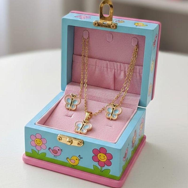 CONJUNTO BROBOLET AZUL/ROSA INFANTIL