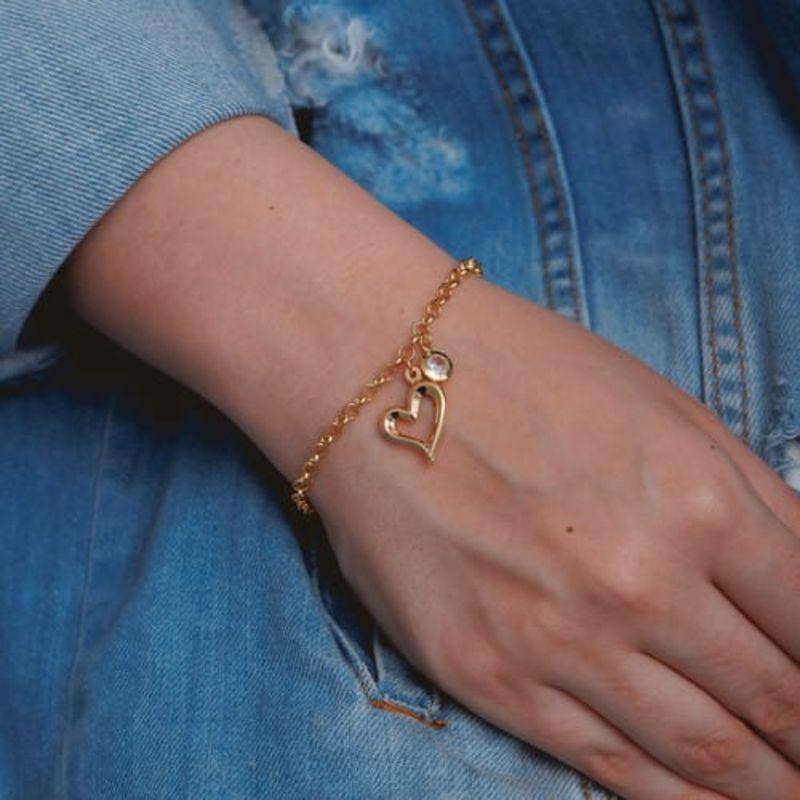 PULSEIRA CORAÇAO VAZADO PONTO DE LUZ