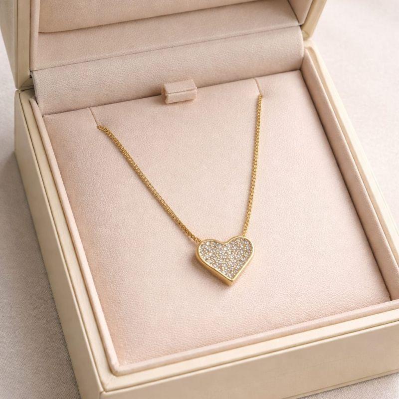 COLAR CORAÇAO CRAVEJADO