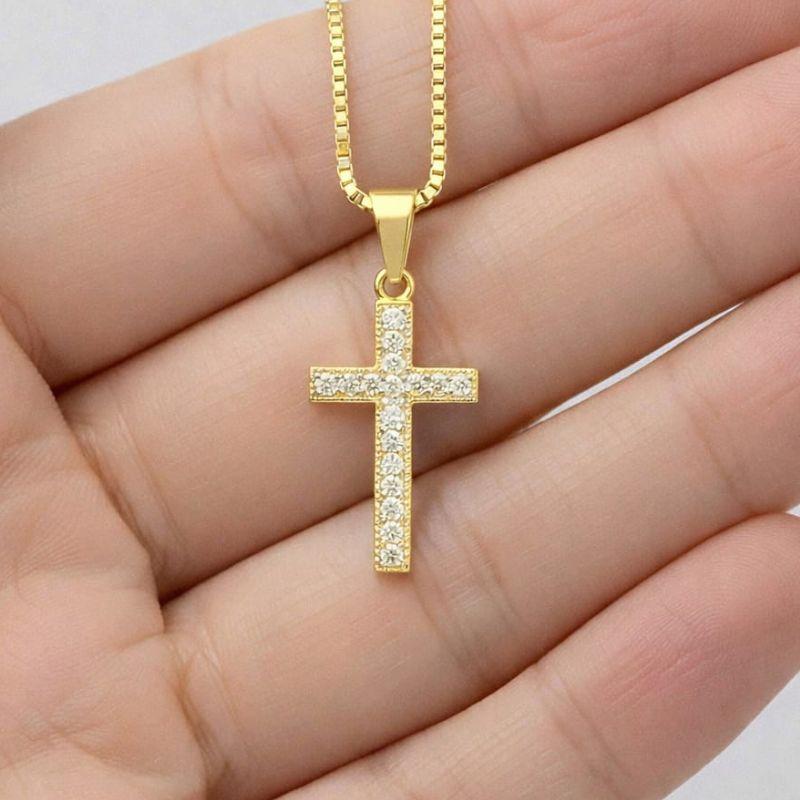 COLAR CRUZ CRAVEJADA