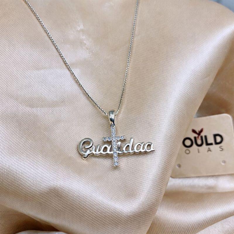 COLAR GRATIDAO CRUZ CRAVEJADA