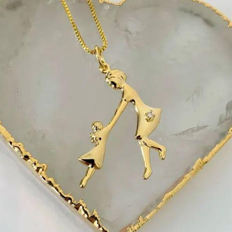 COLAR MAE E FILHA ZIRCONIA