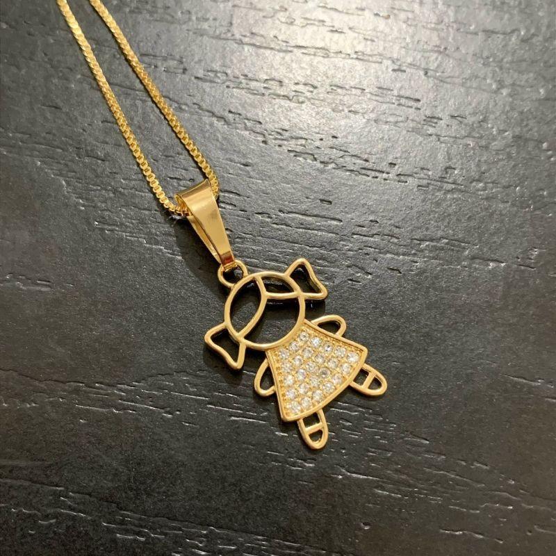 COLAR MENINA CRAVEJADA