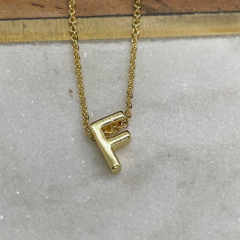 CORDÃO LETRA F LISA