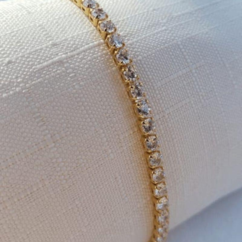 PULSEIRA EM ZIRCONIA CRISTAL