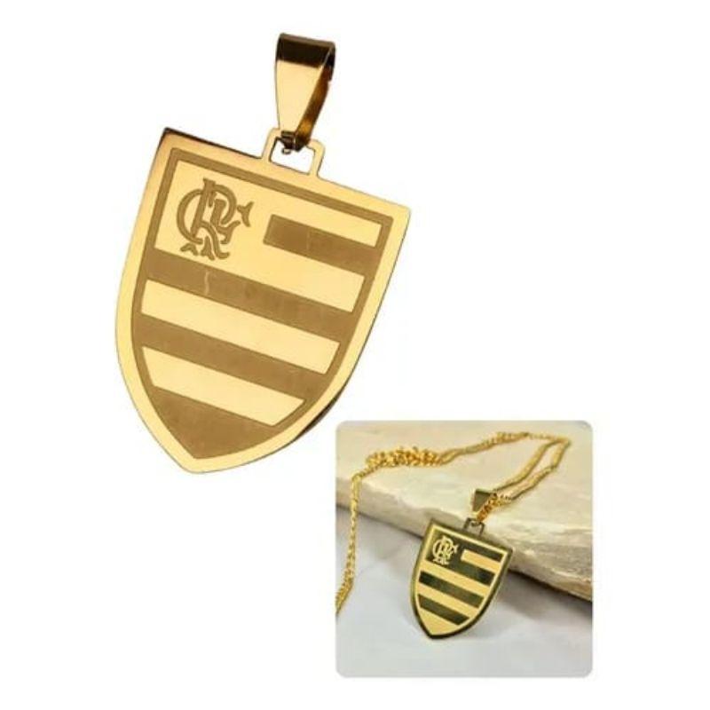 PINGENTE FLAMENGO DOURADO