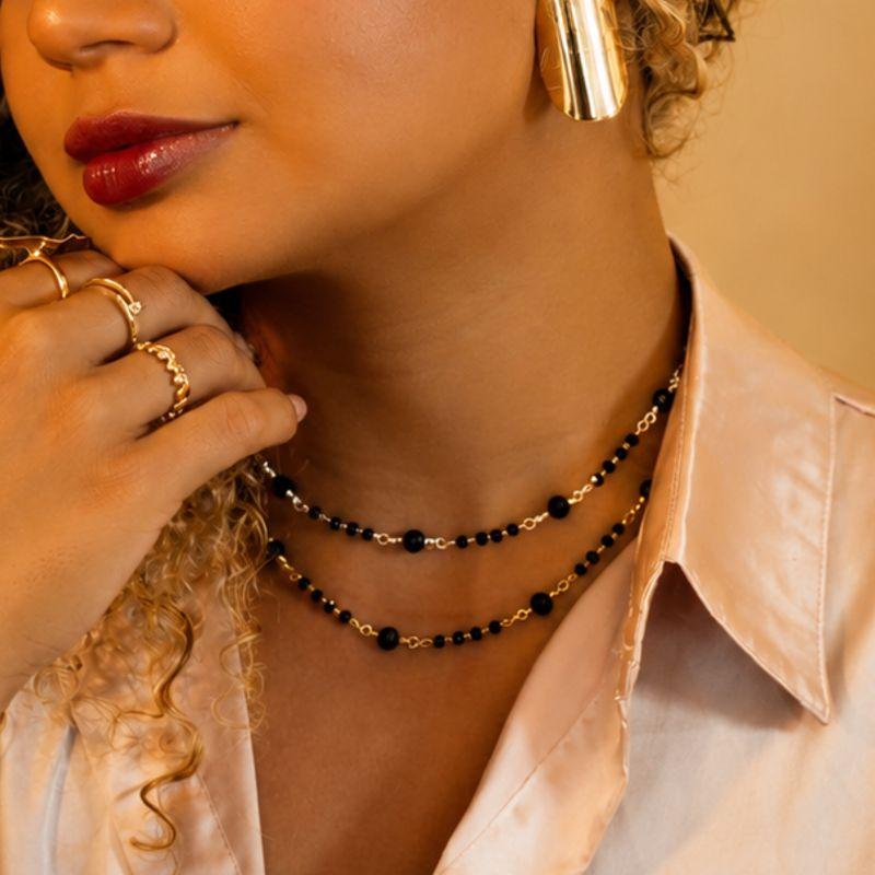 COLAR PEDRAS BLACK