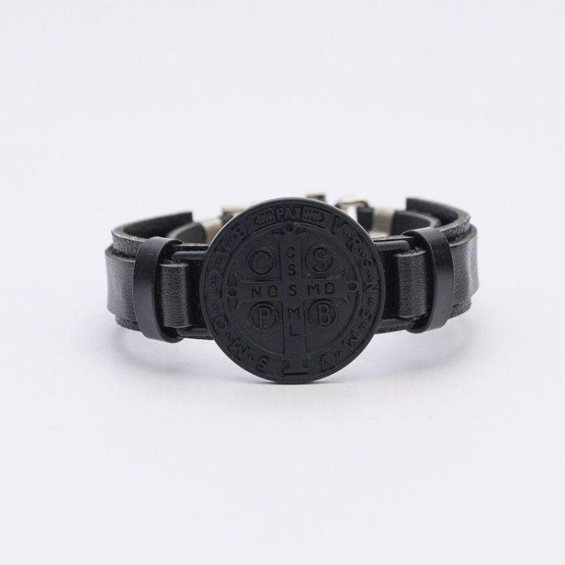 PULSEIRA CHAPA SAO BENTO G BLACK ALÇA DE COURO