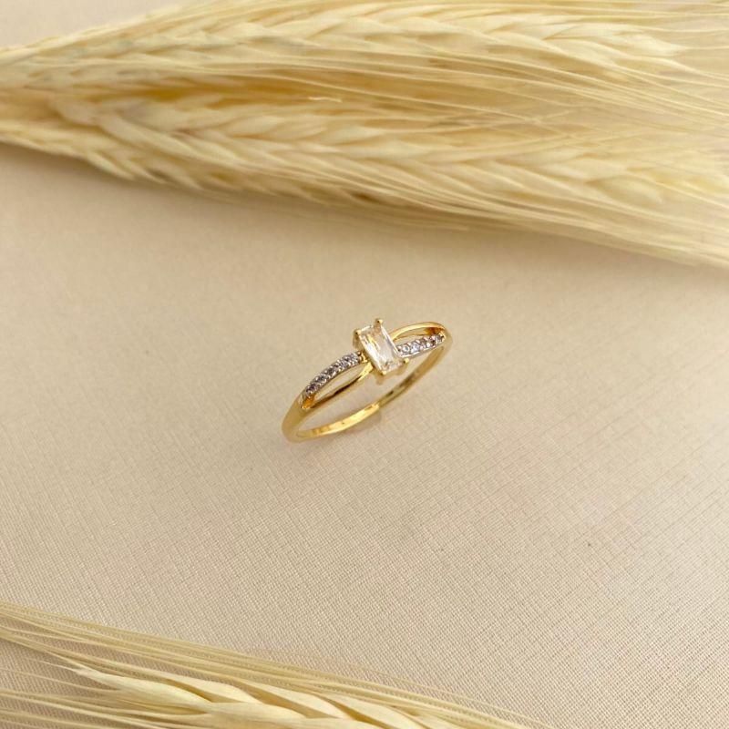 ANEL SOLITARIO INFINITO C/ ZIRCONIA