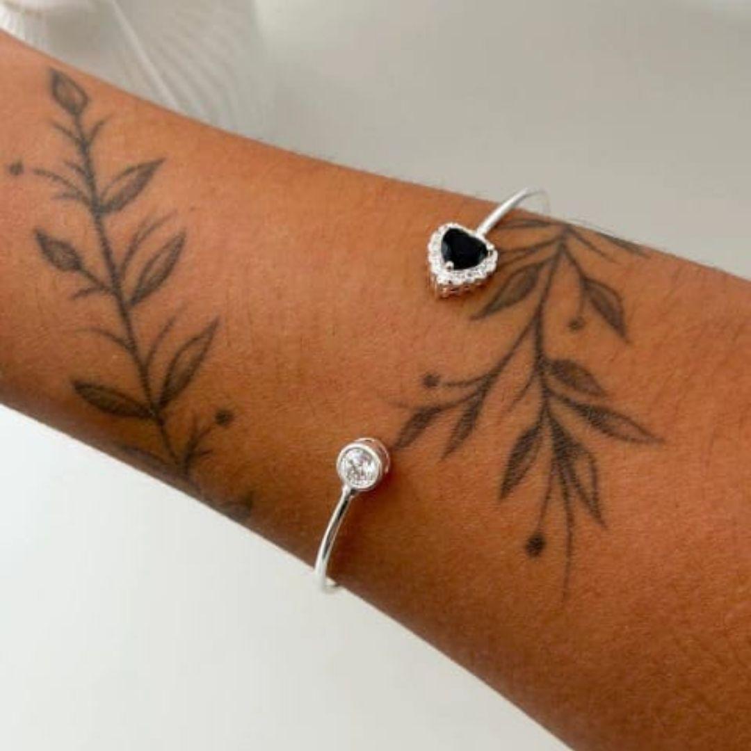BRACELETE CORAÇAO BLACK