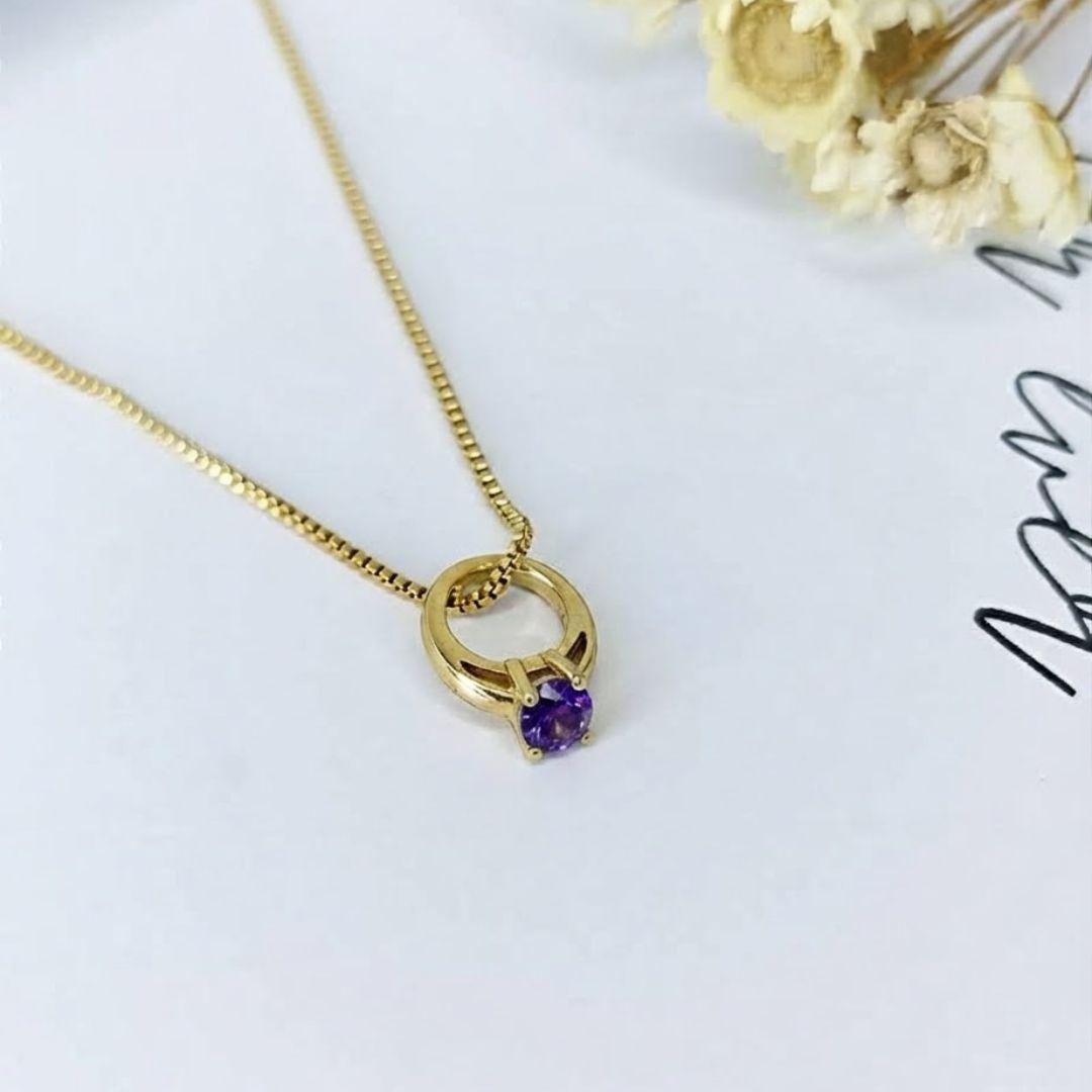 PINGENTE ANEL ROXO