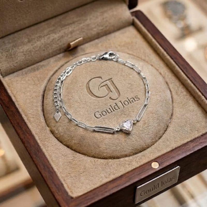PULSEIRA 1 CORAÇÃO EM ZIRCONIA CRISTAL