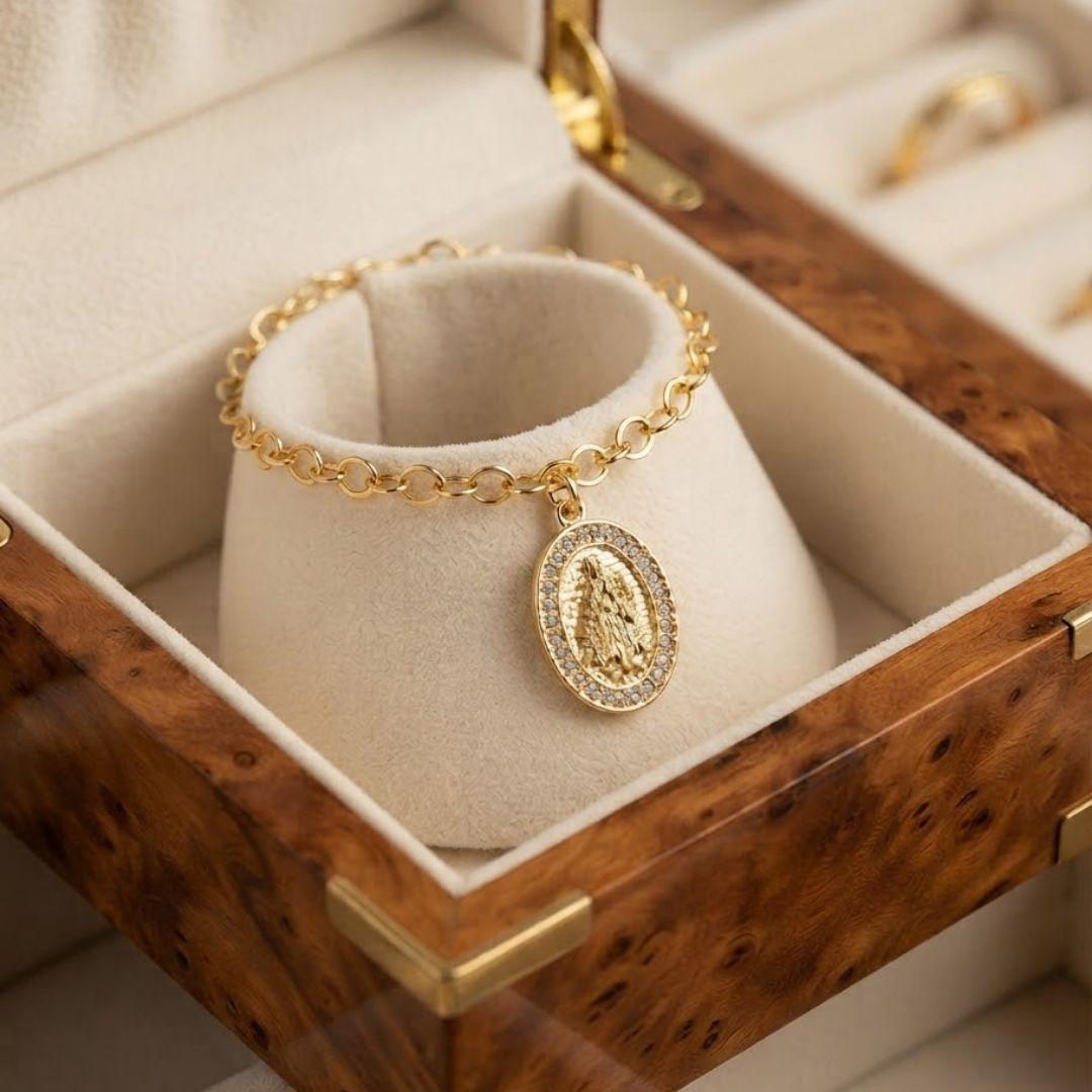 PULSEIRA MEDALHA NOSSA SENHORA